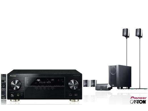 Pioneer 7.2-Channel AV Receiver met Ultra HD 4K Upscaling plus Canton Home Cinema Speakerset – €529,95 + (8,95)