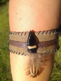 Custom Leather Indian Style Armband – $15.00