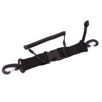 Scuba diving black TPU & nylon buckle clip elastic lanyard hook for camera safety accessory – $3.58