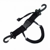 Scuba diving lanyard spring coil clips with quick release buckle – $3.77