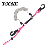 Scuba diving snappy coil spring spiral lanyard with clips and quick release buckle – $12.50 / $6.25 piece