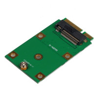 Mini PCI-e -to- M.2 NGFF 30mm/42mm adapter card for M.2 SSD – $2.05 (€1.94)