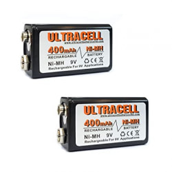 Ultracell 400mAh 9V battery
